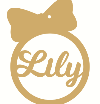 hair bow bauble