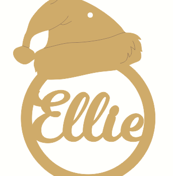 santa hat bauble