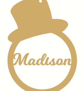 top hat bauble