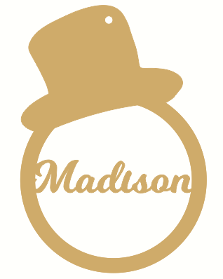 top hat bauble