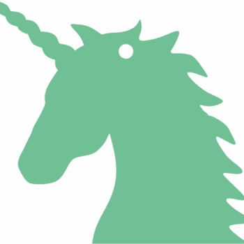 unicorn head keyring with hole
