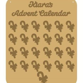 candy cane advent calendar