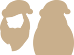2 piece santa shape