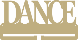 DANCE MEDAL HOLDER 300MM - word only