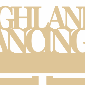 HIGHLAND DANCING 2 lines 1 figure