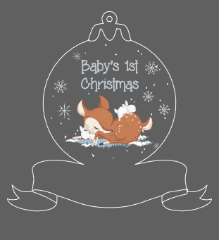 deer babys first christmas
