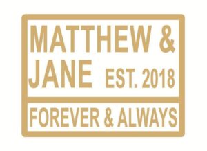 4mm Any Word Rectangular Forever & Always Street Sign(1)