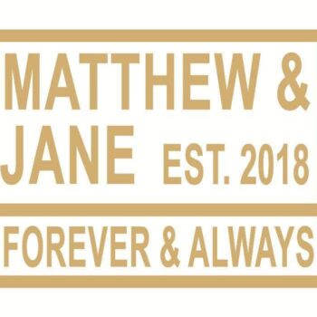 4mm Any Word Rectangular Forever & Always Street Sign(1)