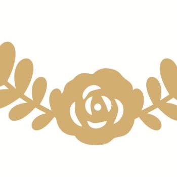 3mm MDF Flower and Leaf Style 1 (pack of 5)