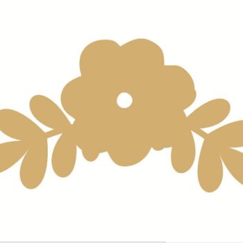 3mm MDF Flower and Leaf Style 3 (pack of 5)