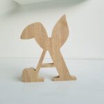 18mm OAK VENEER Freestanding Bunny Letters – Capitals