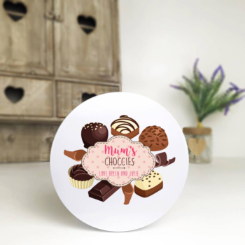 Personalised Printed White Tin - Choccies