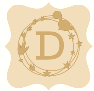 Dinosaur Theme Plaque and Scribble Circle