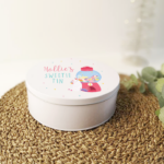 Personalised Printed White Tin – Unicorn