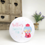 Personalised Printed White Tin - Unicorn