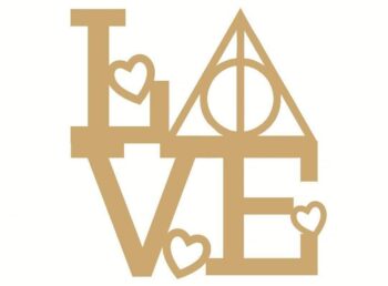 3mm mdf Wizard Valentine Design