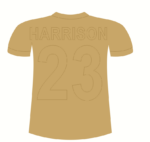 3mm mdf  Layered Football Shirt