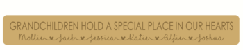 18mm mdf or 19mm OAK VENEER Engraved Grandchildren Hold A Special Place In Our Hearts sign (Style 1)