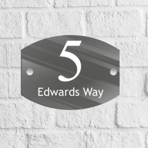 Classic Acrylic Door Number Blank with stand offs