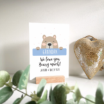 Personalised Printed A5 Acrylic Plaque – Beary Much