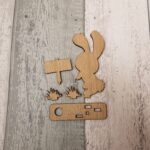 4mm OAK VENEER Bunny Scene