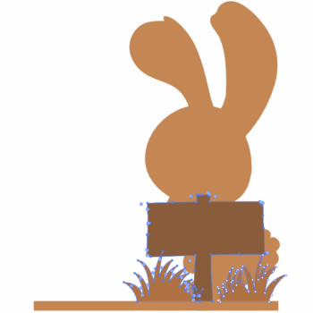 4mm OAK VENEER Bunny Scene