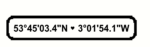 coordinates street sign 18mm