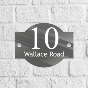 Double Hump Acrylic Door Number Blank with stand offs