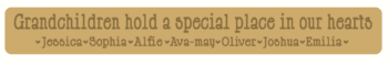 18mm mdf or 19mm OAK VENEER Engraved Grandchildren Hold A Special Place In Our Hearts sign (Style2)