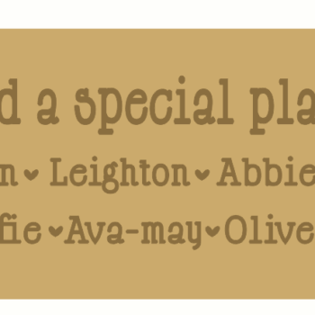 grandchildren plaque 2 row
