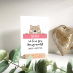 Personalised Printed A5 Acrylic Plaque - Beary Much