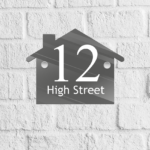 House Acrylic Door Number Blank with stand offs