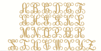 New Style Vine Monogram