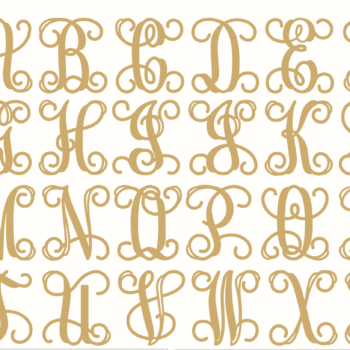 New Style Vine Monogram