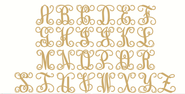 New Style Vine Monogram