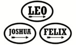 4mm mdf  2 Layer Oval Plaque with Arrow