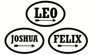 4mm mdf 2 Layer Oval Plaque with Arrow