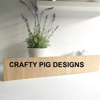 19mm Freestanding Oak Veneer Size 2 Plaque (558mm x 101mm)