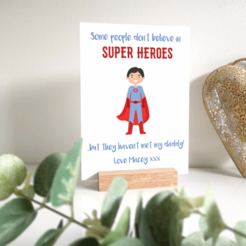 superhero plaque