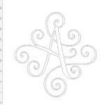 Single Swirly Monogram (new)