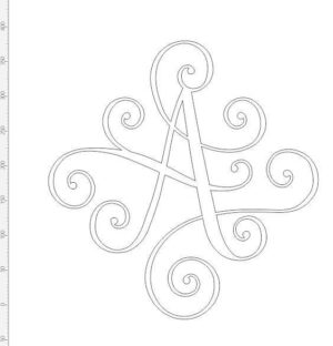 Single Swirly Monogram (new)
