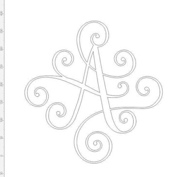 Single Swirly Monogram (new)