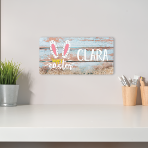 3mm Printed Wood Effect Easter Crate Plaque/Box Topper/Plaque