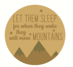 3mm mdf Layered Circle - Let Them Sleep For When They Wake