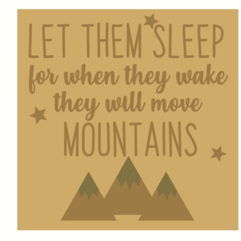 LET THEM SLEEP - MOUNTAINS SQUARE