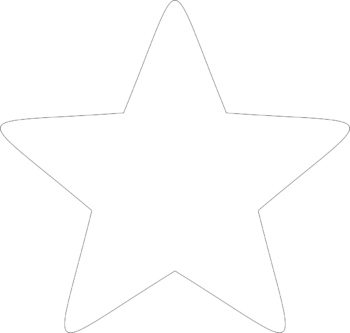 3mm MDF Soft Point Standard Star (pack of 10)