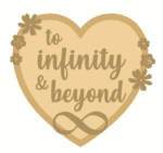 3mm mdf Layered Heart - To Infinity And Beyond