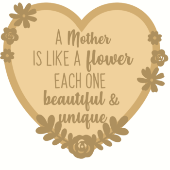 a mother is like a flower circle