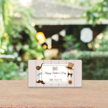 3mm Printed Happy Father's Day Plaque