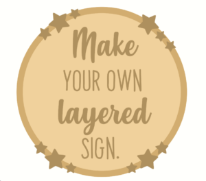 3mm mdf Make Your Own Layered Circle Design